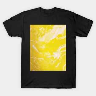 Yellow marble swirl. T-Shirt